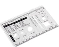 Culinary Ruler Mini Cutting Reference Template Cooking Measurement | Acrylic by UPTTHOW