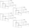 ANDGOO 12 Pack Large Acrylic Risers, 4 Set Clear Rectangular Stands by ANDGOO