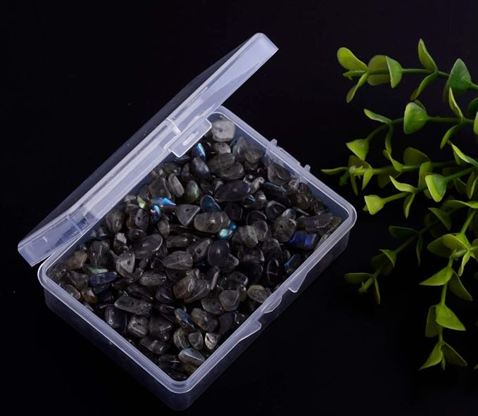 Natural Chip Stone Beads 5-8mm Spectrolite About 400 Pieces Irregular Gemstones - Image 3