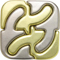BePuzzled | Square Hanayama Metal Brainteaser Puzzle Mensa Rated Level 6 by BePuzzled