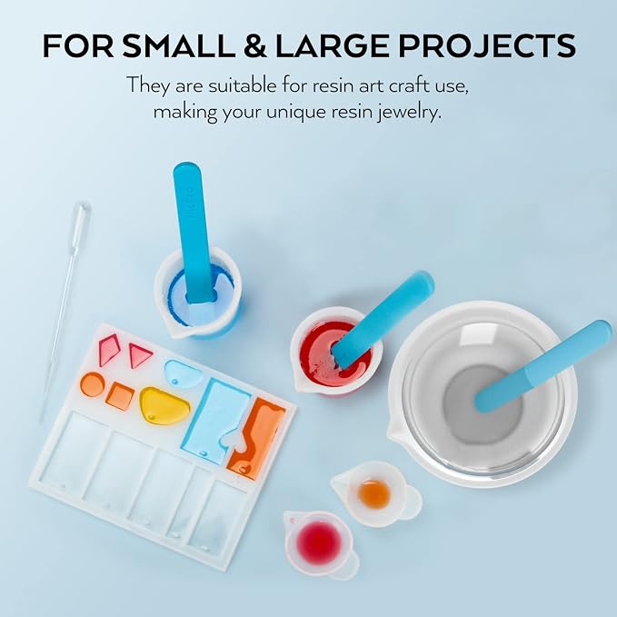 Large Silicone Resin Measuring Cups Tool Kit - Image 6