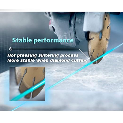 LSS 5-Inch Dry or Wet Cutting General Purpose Power Saw Segmented Diamond Blades for Concrete Stone Brick Masonry (5")