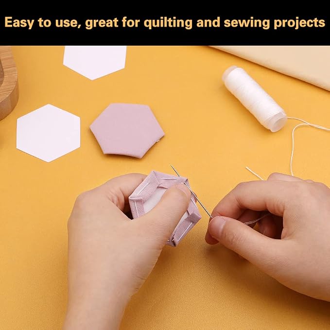 100 Count Paper Piecing Shapes Hexagon Paper Piecing Templates Quilting - Image 4