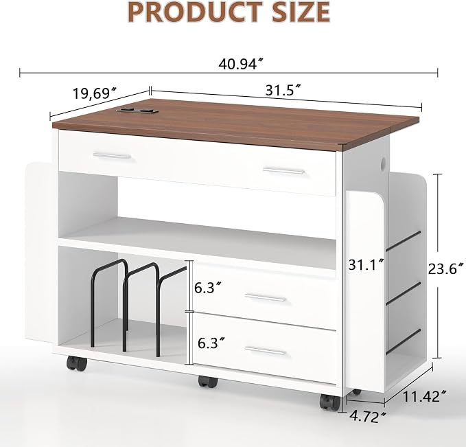 Wrapping Paper Storage Cart - Image 2