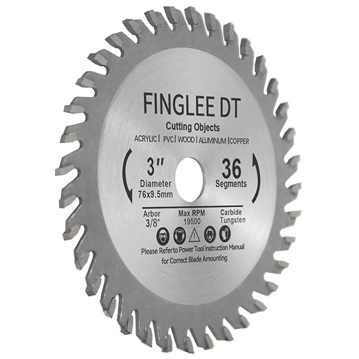 Wood Saw Blade TCT Circular Cutting Blade for Woodworking ((1pc(36T/10MM)))