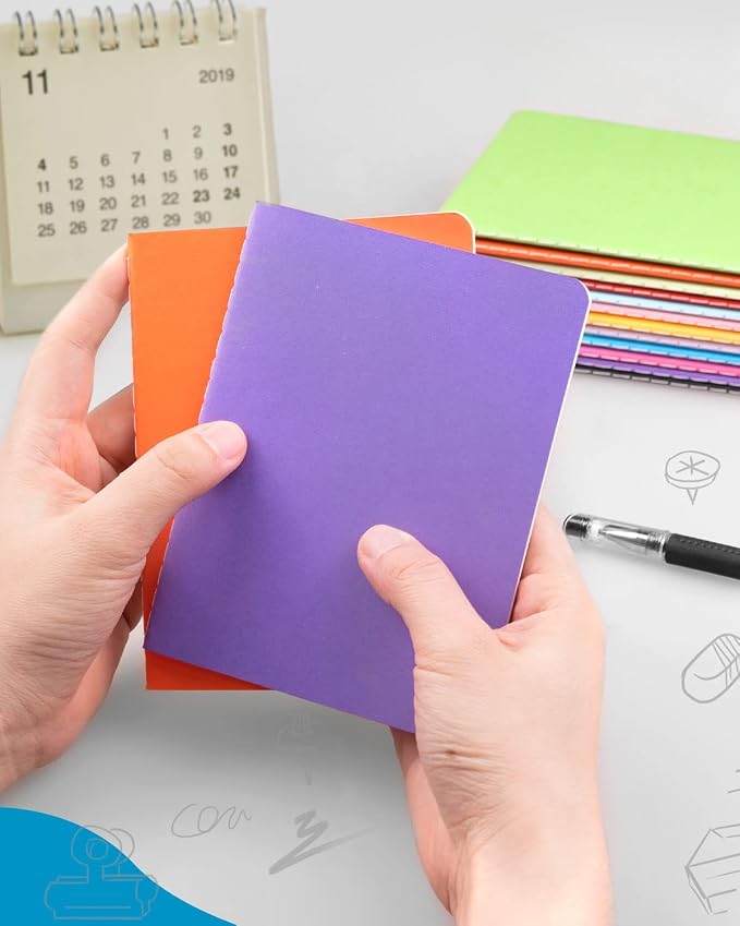 Dynta Mini Lined Notebooks Bulk 60 Packs A6 Small Pocket Notebooks Ruled Page - Image 6