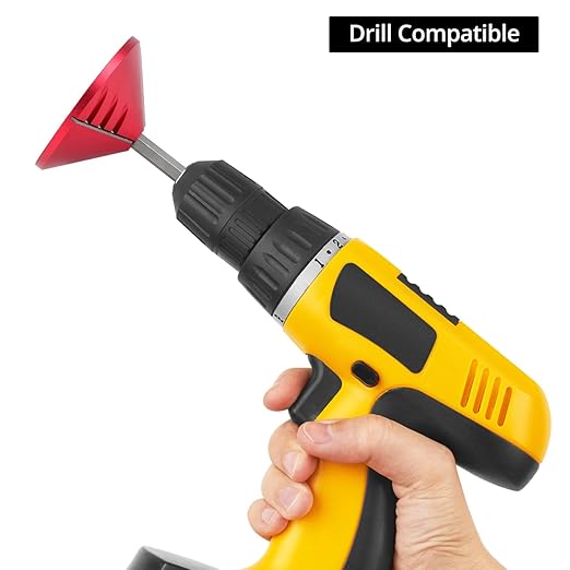 QWORK 2-in-1 PVC Pipe Deburring & Chamfer Tool - Inner/Outer Reamer Pipe Deburring Tool for 0.75" to 3.5" OD & 0.92" to 3.89" ID