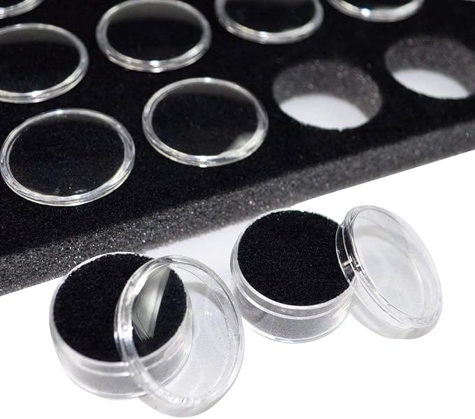 Ikee Design Jewelry Storage Tray Insert, 50 Gemstone Display Jars, Home - Image 6