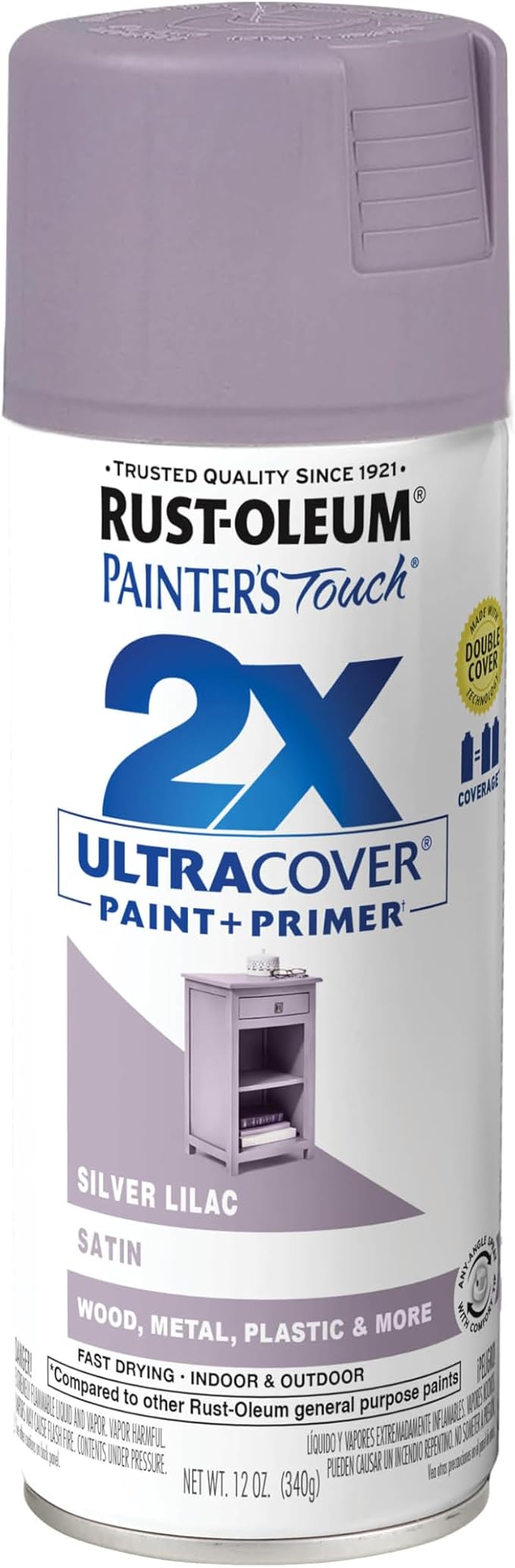 Rust-Oleum 329201 Painter's Touch 2X Ultra Cover Spray Paint, 12 oz, Satin by Rust-Oleum