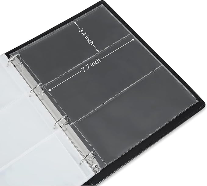MUDOR Currency Album, 90 Pockets Banknote Collection Book - Image 5