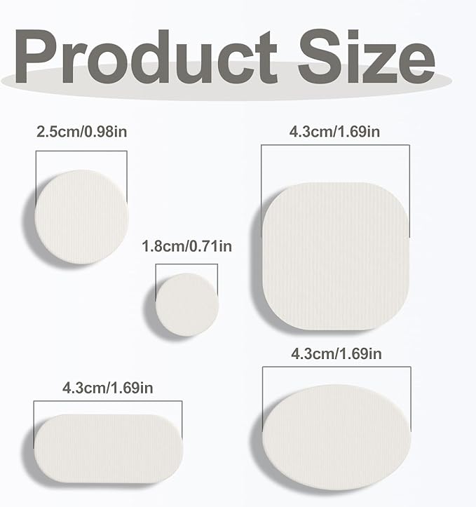45PCS Nylon Repair Patch Self-Adhesive Pre-Cut Fabric Patch Down Jacket Repair Patches for Puffer Jackets Tenacious Tape Polyester Waterproof Lightweight Tent Repair Patch for Clothes Bag(White)