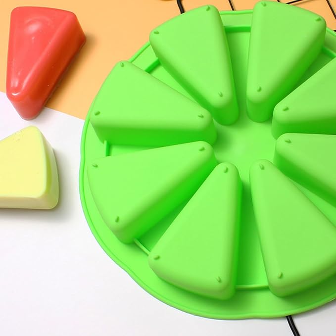 Silicone Scone Baking Pan 8-Cavity Triangle Cake Mold 28.4cm | Nonstick Silicone - Image 9