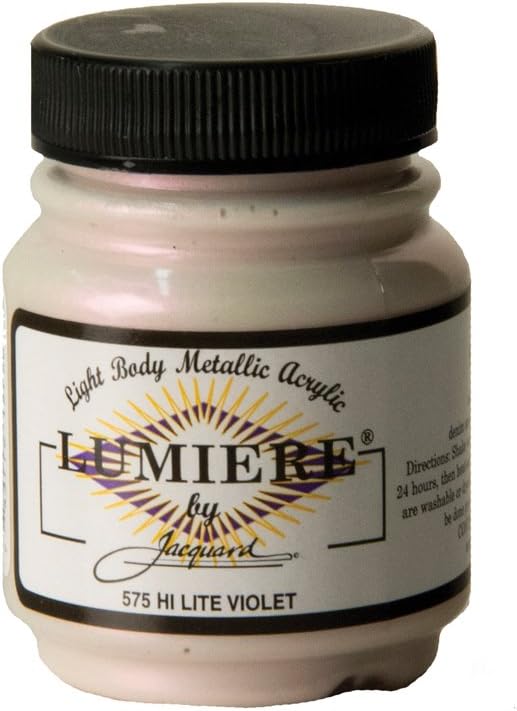 Jacquard Lumiere 2.25oz Fabric Paint Hi Lite Violet by Jacquard