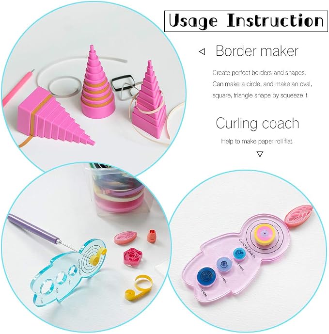 Quilling Kits - All-in-One Quilling Tools Supplies, Paper Crimper, DIY Crafts - Image 5