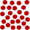 LITKO 18mm Game Tokens | Bingo, Board & Card Counters | Set of 25 | Red | 3mm by LITKO