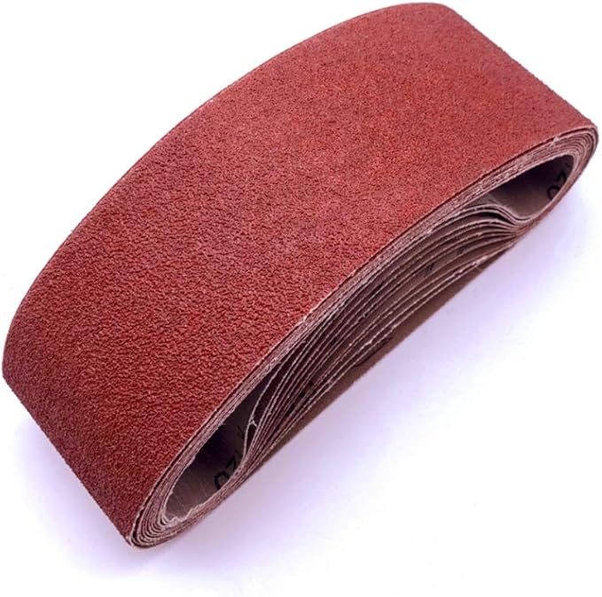 4 x 21 Sanding Belts, 40 Grit Aluminum Oxide Sanding Belt, 4x21 Inch Sander Paper for Belt Sander, 12 Pack (4x21In, 40 Grit)