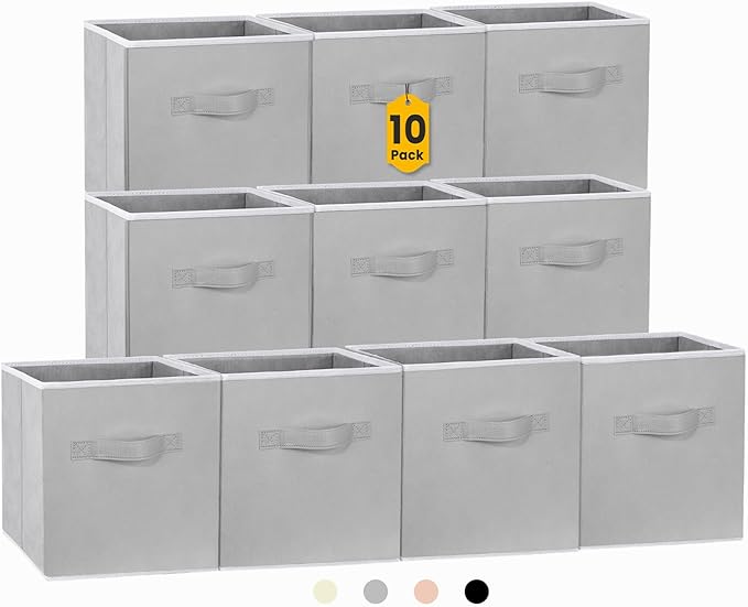 Criusia Storage Cubes, 11 Inch Cube Storage Bins by Criusia