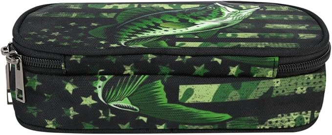ANANGTEE Cute Green Glory Fish Pencil Case - Image 6