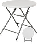 SUPER DEAL 32in Cocktail Table, Indoor Outdoor Portable High Top Table by Superdeal