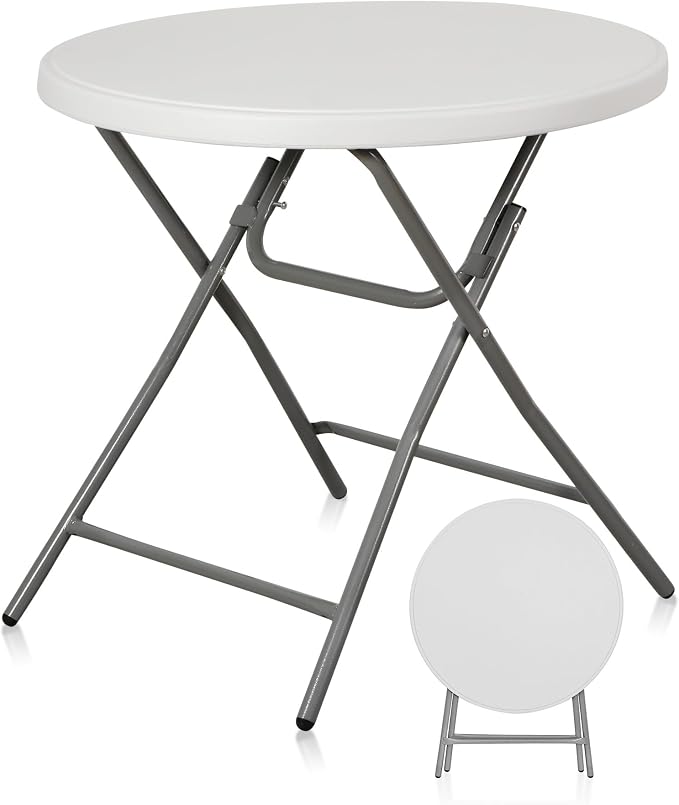 SUPER DEAL 32in Cocktail Table, Indoor Outdoor Portable High Top Table by Superdeal