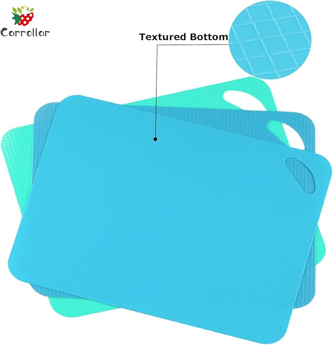 Plastic Flexible Cutting Mats for Kitchen, Color Coded Chopping Board Set - Image 4