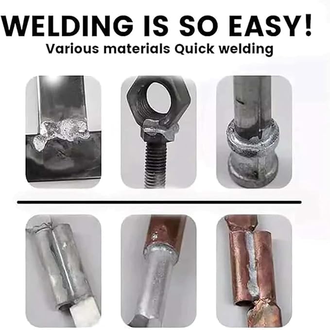 Low Temperature Universal Welding Rod, Metal Universal Low Temperature Easy Melt Welding Rods, Lighter Welding Rod, Easy Welding Rods for Metal Welding, for Aluminum, Iron Etc Metal (12pcs)