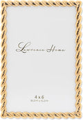 Lawrence Frames 4x6 Golden Rope Picture Frame by LawrenceFrames
