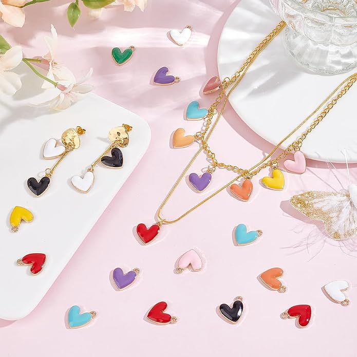 PH PandaHall Heart Pendart Charms - Image 5