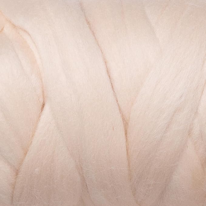 Colored Natural Wool roving, 1 lb. Best Wool - Image 2