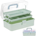 Tackle Box, Craft Organizers and Storage 3-Layer Portable Folding Toolbox by Outuxed