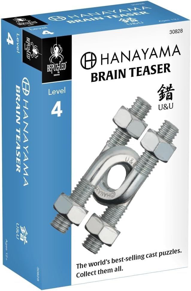 BePuzzled |U&U Hanayama Metal Brainteaser Puzzle Mensa Rated Level 4, - Image 3