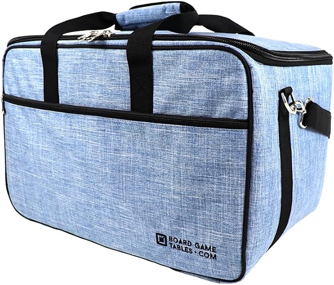 Board Game Bag - Fits 7 Standard-Sized Boxes - Carry - Padded by BoardGameTablescom