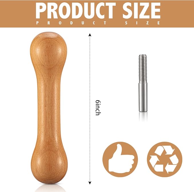 Thyle 1 Pcs Sinew for Tie Dye Wooden Pulling Tool, Handheld Wringer Device DIY - Image 2