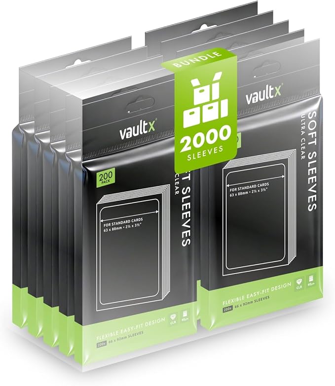 Vault X Trading Card Penny Sleeves, High Clarity, Inner Sleeves, Collectible by VaultX