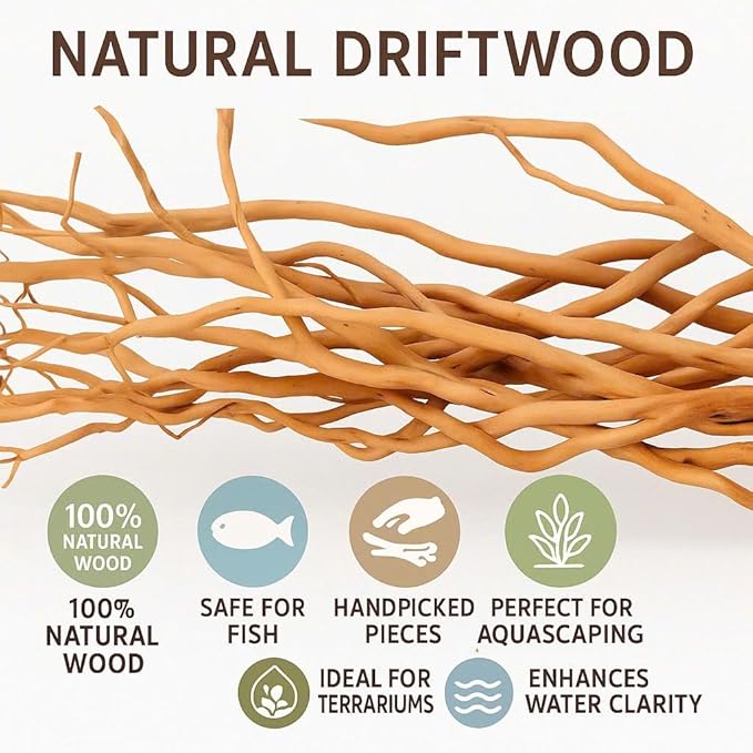 Azil Natural Aquarium Driftwood Root – Driftwood - Image 6