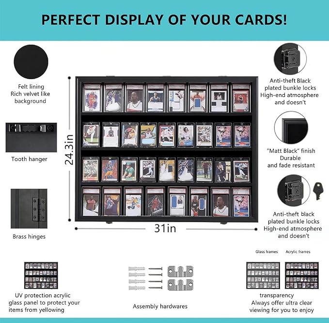 VERANI 36 Baseball Card Display Case - Image 2