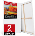 ESRICH Stretched Canvas for Painting 24x36 Inch, 2 Pack Large Canvas for by ESRICH