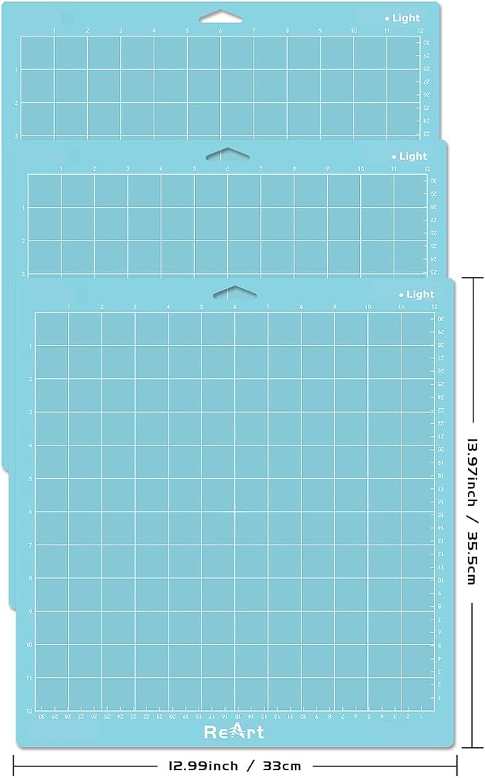 ReArt Light Grip Cutting Mat 12x12 inch 3 Pack - Image 2