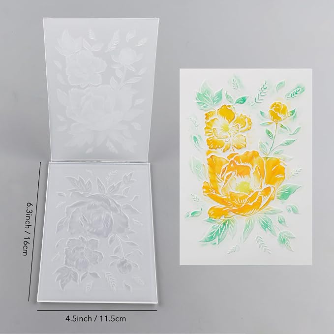 3D Embossing Folder for Card Making DIY Scrapbooking Blossom Bloom Floral - Image 4