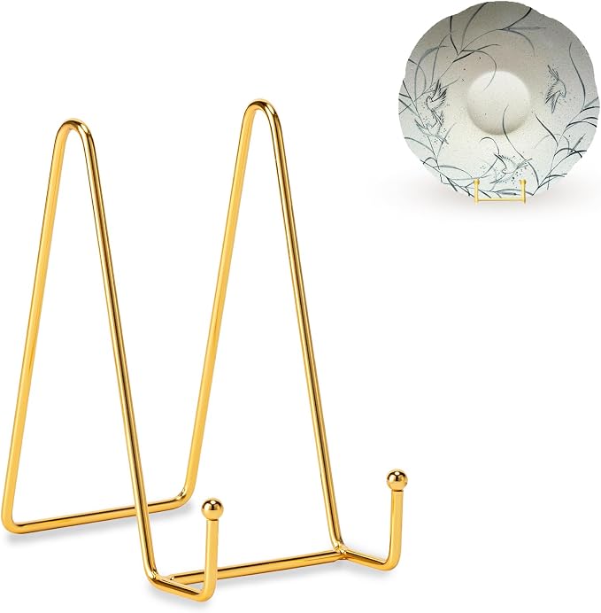 Hoewina Plate Stands for Display, Plate Holder Display Stands, Metal Frame by Hoewina