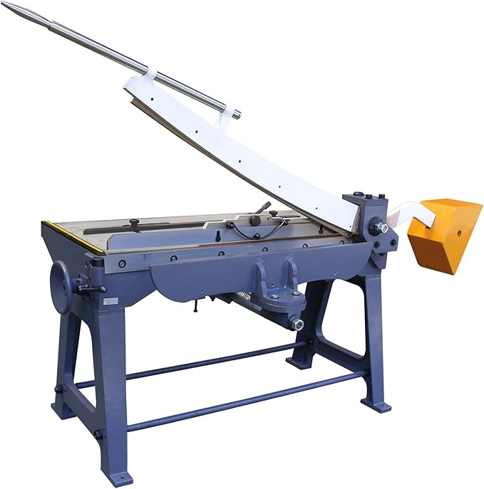KAKA INDUSTRIAL Guillotine Metal Shear, 40 Inch Cutting Width, 14 Gauge KHS-40 Sheet Metal Cutter for Industrial and Commercial Fabrication