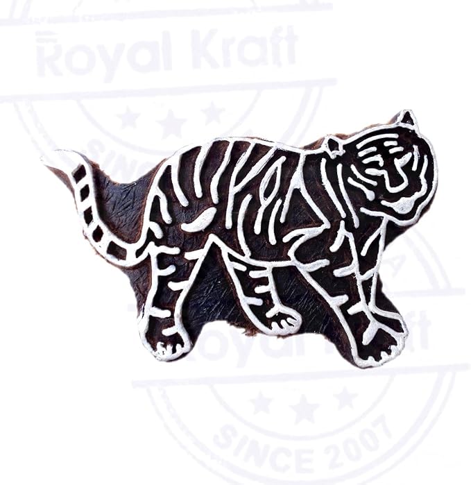 Royal Kraft Wooden Stamps DIY Fabric, Henna Printing Blocks THDtag022 - Image 3
