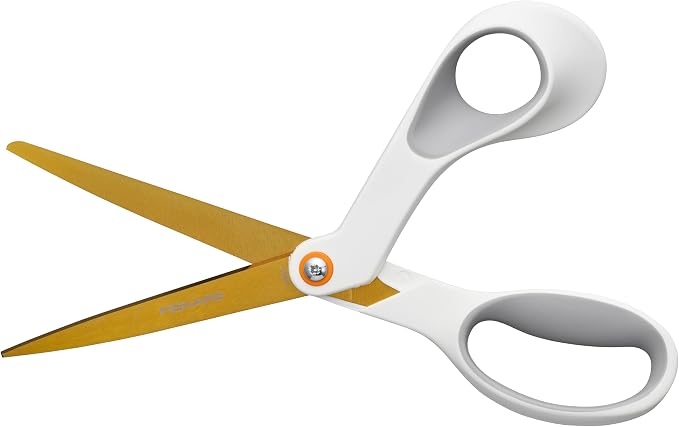 Fiskars SoftGrip Titanium Scissors, Stainless Steel Blades - Image 3
