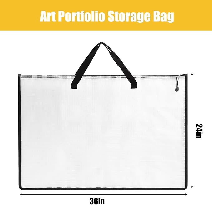 EOOUT 4pcs 24x36 Inches Art Portfolio Bags, Portfolio Folder - Image 2