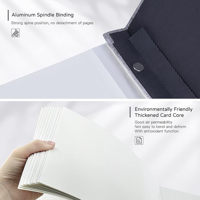 Popotop Large Photo Album Self Adhesive 4x6 5x7 8x10 Scrapbook Album DIY - Image 8