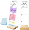 Monitor Memo Board with Removable Wooden Base Acrylic Portable Sticky Note by HTBIG