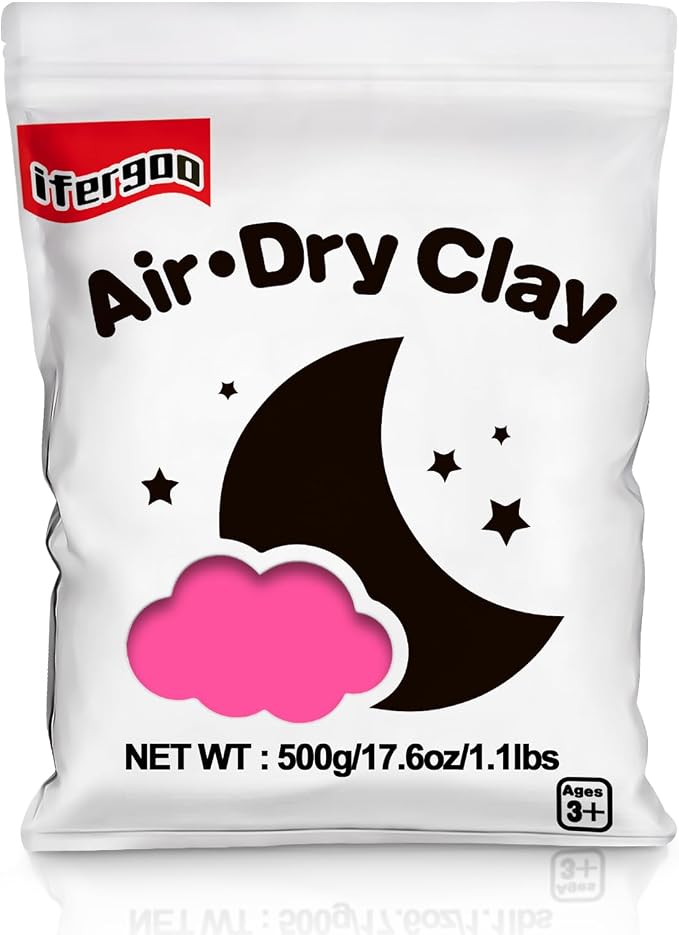 ifergoo Pink Air Dry Clay - Image 7