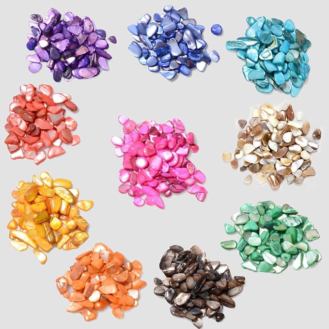 QICQDRAM Crushed Shells for Crafts About 1LB Small Natural Crushed Shells Bulk - Image 4
