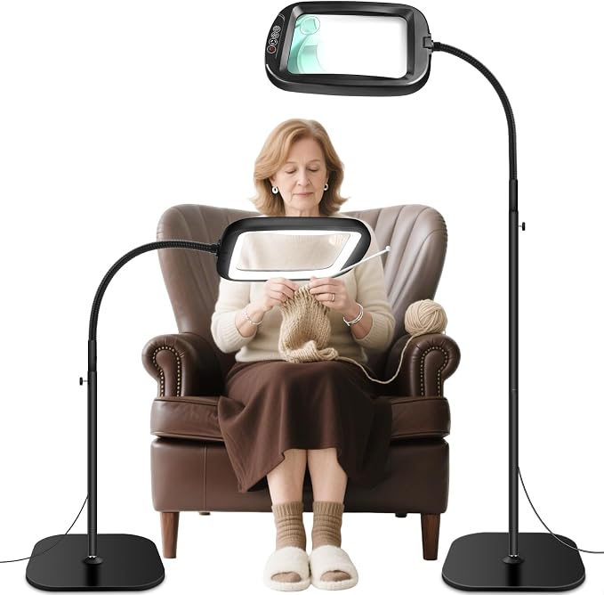 30X 10X Extra Large Floor Magnifying Glass by home