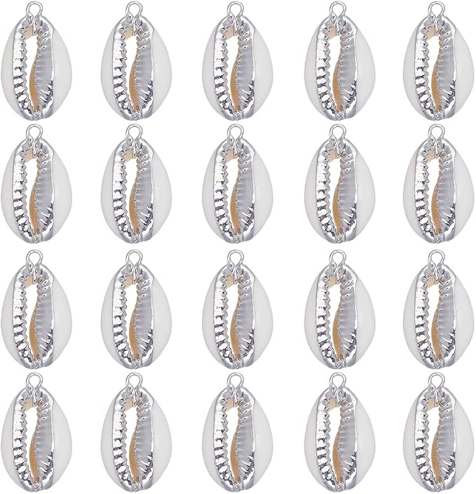 SUNNYCLUE 1 Box 20Pcs Seashell Charm Seashell Charms Bulk Natural Cowrie Shell by SUNNYCLUE